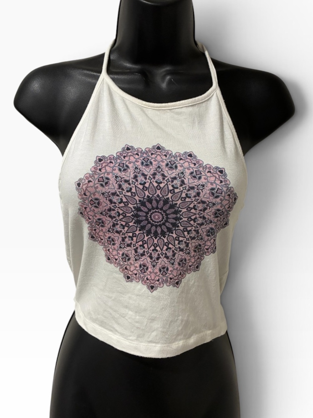 Pacsun John Galt California Brandy Melville Limited Cropped HalterPink Mandala